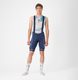 CASTELLI κοντά παντελόνια με τιράντες - COMPETIZIONE 2 QUICK STEP 2025 - μπλε