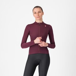 CASTELLI χειμερινές μακρυμάνικες φανέλες - ESPRESSO THERMAL W LS - κόκκινο