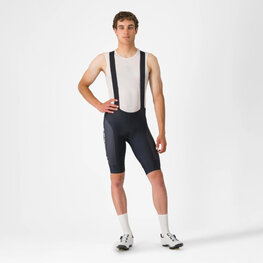 CASTELLI κοντά παντελόνια με τιράντες - COMPETIZIONE 2 KIT - μαύρο