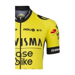 AGU κοντομάνικες φανέλα - REPLICA VISMA | LEASE A BIKE W 2024 - κίτρινο/μαύρο