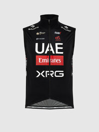 PISSEI γιλέκα - UAE TEAM EMIRATES - XRG 2025 OFFICIAL WATERPROOF - μαύρο