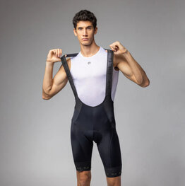 ALÉ κοντά παντελόνια με τιράντες - STRADA 2.0 PR-E - μαύρο