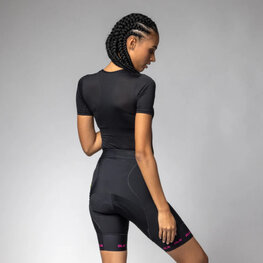 ALÉ κοντά παντελόνια χωρίς ιμάντες - STRADA 2.0 PR-E - μαύρο/ροζ