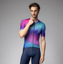 ALÉ κοντομάνικες φανέλα - AURORA PR-E - ροζ/μπλε/τιρκουάζ