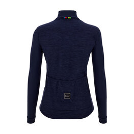 SANTINI χειμερινές μακρυμάνικες φανέλες - UCI OFFICIAL W - μπλε