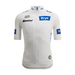 SANTINI κοντομάνικες φανέλα - TOUR DE FRANCE - WHITE JERSEY - λευκό