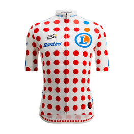 SANTINI κοντομάνικες φανέλα - TOUR DE FRANCE - POLKA DOT JERSEY - πολύχρωμο