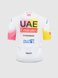 PISSEI κοντομάνικες φανέλα - UAE TEAM EMIRATES REPLICA - GIRO + TOUR 24 - λευκό/ροζ/κίτρινο