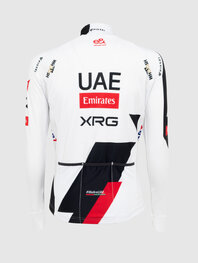 PISSEI θερινές μακρυμάνικες φανέλες - UAE TEAM EMIRATES - XRG 2026 REPLICA - λευκό/κόκκινο/μαύρο