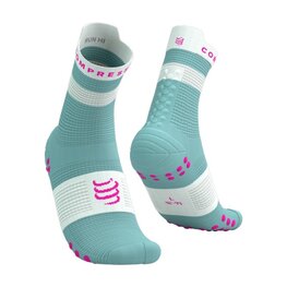 COMPRESSPORT κάλτσες κλασικές - PRO RACING SOCKS V4.0 RUN - τιρκουάζ