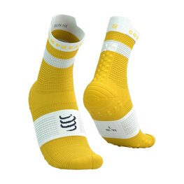 COMPRESSPORT κάλτσες κλασικές - PRO RACING SOCKS V4.0 RUN - κίτρινο