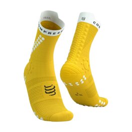COMPRESSPORT κάλτσες κλασικές - PRO RACING SOCKS V4.0 TRAIL - κίτρινο
