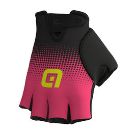 ALÉ γάντια με κοντά δάχτυλο - DOTS  - ροζ/μαύρο