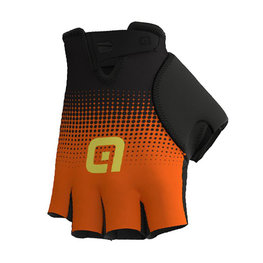 ALÉ γάντια με κοντά δάχτυλο - DOTS  - μαύρο/πορτοκαλί