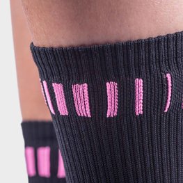 ALÉ κάλτσες κλασικές - LOGO Q-SKIN  - μαύρο/ροζ