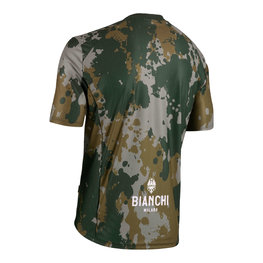 BIANCHI MILANO κοντομάνικες φανέλα - POZZILLO MTB - πράσινο/καφέ