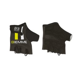 γάντια με κοντά δάχτυλο - STRAPS - μαύρο/λευκό/κίτρινο