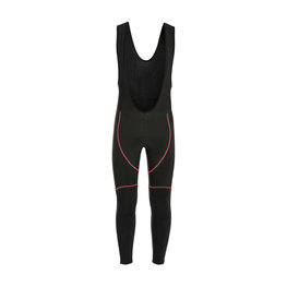 μακριά παντελόνια με τιράντες - FLEX WINTER - κόκκινο/μαύρο