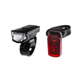 φώτα - SINGLE 1+1LED - μαύρο