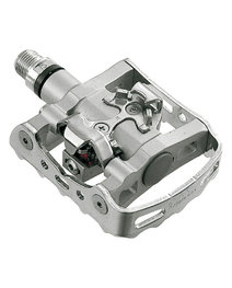SHIMANO πεντάλ - PEDALS M324 - ασημένιο
