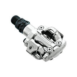 SHIMANO πεντάλ - MTB M520 SPD - ασημένιο