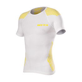 BIOTEX κοντομάνικα μπλουζάκια - BIOFLEX RAGLAN - λευκό/κίτρινο