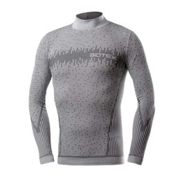 BIOTEX μακρυμάνικα μπλουζάκια - 3D TURTLENECK - γκρί