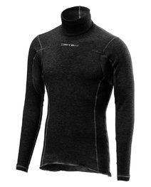 CASTELLI μακρυμάνικα μπλουζάκια - FLANDERS WARM NECK - μαύρο