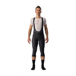 CASTELLI μακριά παντελόνια με τιράντες - ENTRATA THERMAL - μαύρο