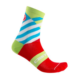 CASTELLI κάλτσες κλασικές - TALENTO W LADY - ανοιχτό πράσινο/γαλάζιο/κόκκινο
