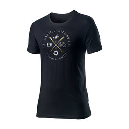 CASTELLI κοντομάνικα μπλουζάκια - SARTO - μαύρο