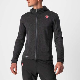CASTELLI φούτερ - MILANO FZ FLEECE - μαύρο