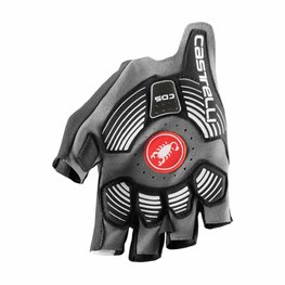 CASTELLI γάντια με κοντά δάχτυλο - ROSSO CORSA PRO V - λευκό