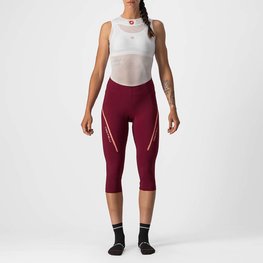 CASTELLI Παντελόνια ¾ χωρίς τιράντες - VELOCISSIMA 3 LADY  - ροζ/μπορντό