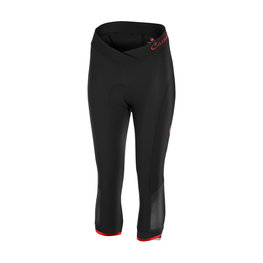 CASTELLI Παντελόνια ¾ χωρίς τιράντες - VISTA LADY - κόκκινο/μαύρο