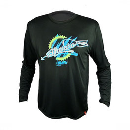 HAVEN θερινές μακρυμάνικες φανέλες - NAVAHO LONG MTB - λευκό/μαύρο