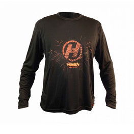 HAVEN θερινές μακρυμάνικες φανέλες - NAVAHO LONG II - μαύρο/κόκκινο