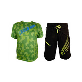 HAVEN Φανέλα MTB και παντελόνι - CUBES NEO - πράσινο/μαύρο