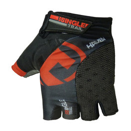 HAVEN γάντια με κοντά δάχτυλο - SINGLETRAIL - κόκκινο/μαύρο