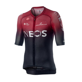 CASTELLI κοντομάνικες φανέλα - TEAM INEOS 2019 - μαύρο/κόκκινο