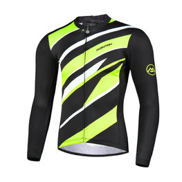 MONTON θερινές μακρυμάνικες φανέλες - FERNWAR SUMMER - μαύρο/πράσινο