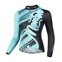 MONTON θερινές μακρυμάνικες φανέλες - FERNYARN LADY SUMMER - πράσινο/μαύρο