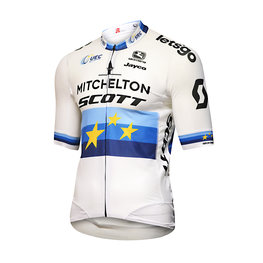 GIORDANA κοντομάνικες φανέλα - MITCHELTON-SCOTT '19 - μπλε/λευκό