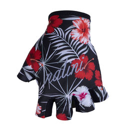 NALINI γάντια με κοντά δάχτυλο - AIS LADY CIMA - κόκκινο/μαύρο