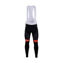 μακριά παντελόνια με τιράντες - TREK 2018 WINTER - κόκκινο/μαύρο