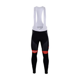 μακριά παντελόνια με τιράντες - TREK 2018 SUMMER - μαύρο/κόκκινο