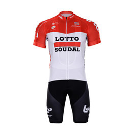 BONAVELO κοντή φανέλα και κοντό παντελόνι - LOTTO 2018 - λευκό/μαύρο/κόκκινο