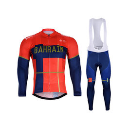 BONAVELO χειμερινή φανέλα και παντελόνι - B. MERIDA 2019 WNT - μπλε/κόκκινο