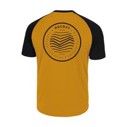 ROCDAY κοντομάνικες φανέλα - GRAVEL - κίτρινο/μαύρο