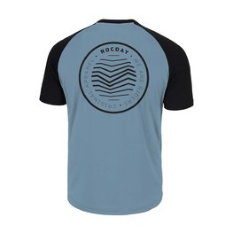 ROCDAY κοντομάνικες φανέλα - GRAVEL - μαύρο/μπλε